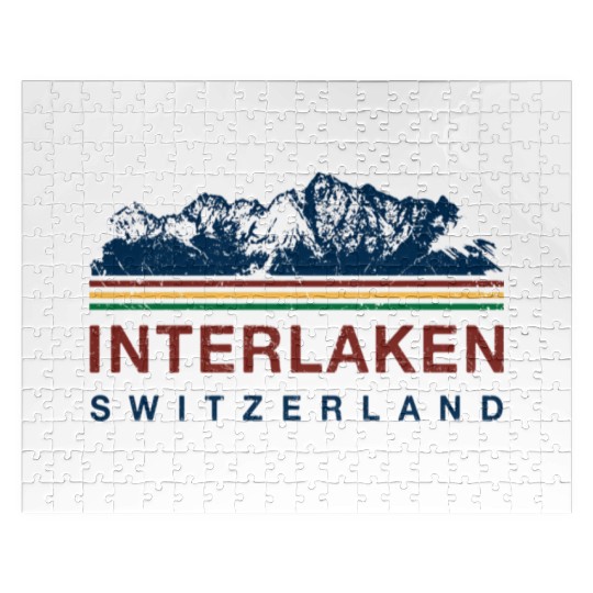 Switzerland Interlaken Swiss Mountain Climbing Jigsaw Puzzles