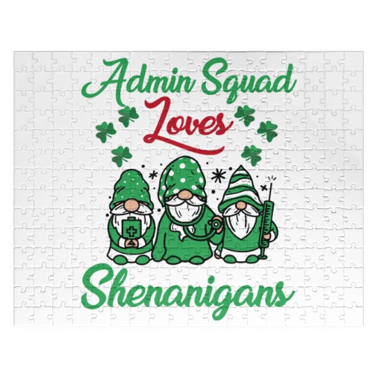Admin Squad Love Shenanigans St. Patrick's Day Jigsaw Puzzles