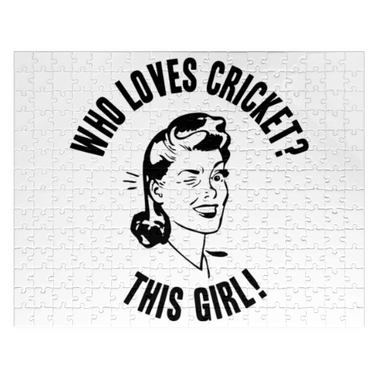 Who Loves Cricket This Sport Novelty Jigsaw Puzzles