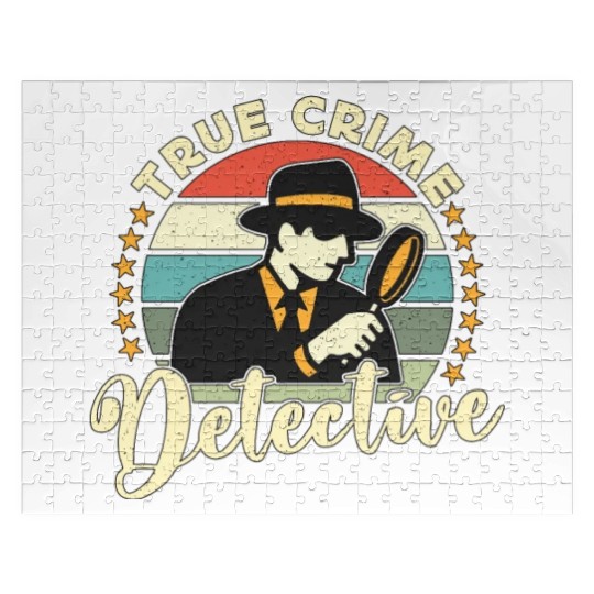 Detective True Crime Detective Retro Investigation Jigsaw Puzzles