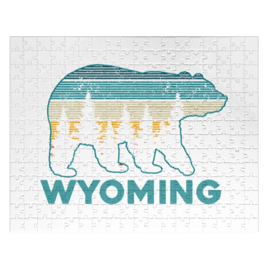 Wyoming Grizzly Bear Nature Hiking Jigsaw Puzzles