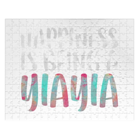 Happiness Is Being A Yiayia Mother'S Day Jigsaw Puzzles