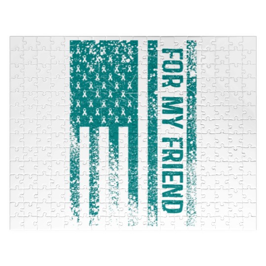 For My Friend Ovarian Cancer Awareness Jigsaw Puzzles