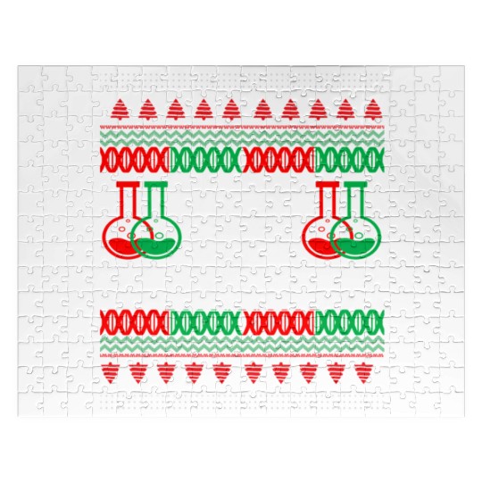 Science Chemistry Joke Geek Nerd Ugly Jumper Jigsaw Puzzles