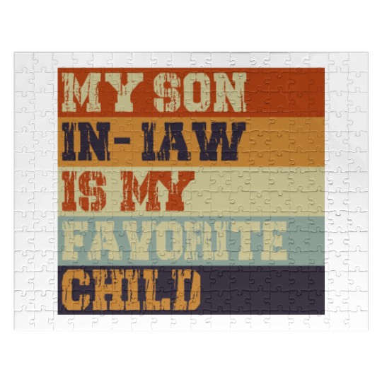 My Son In Law Is My Favorite Child Retro Vintage Jigsaw Puzzles