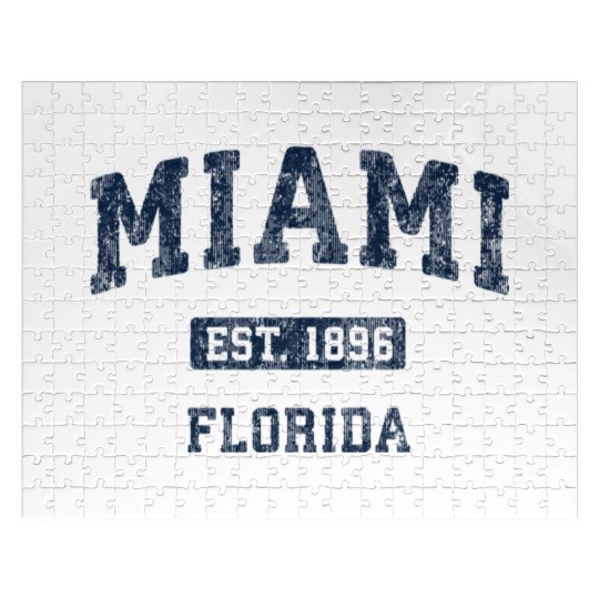 Miami Florida Fl Athletic Sports Jigsaw Puzzles