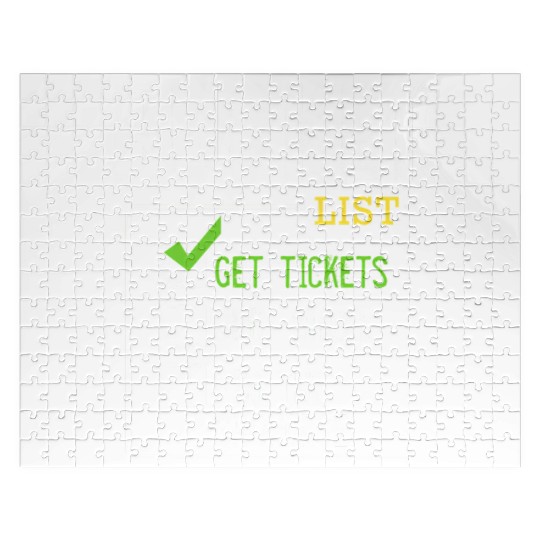 Bucket List Get Tickets Win Game Show Lucky Jigsaw Puzzles