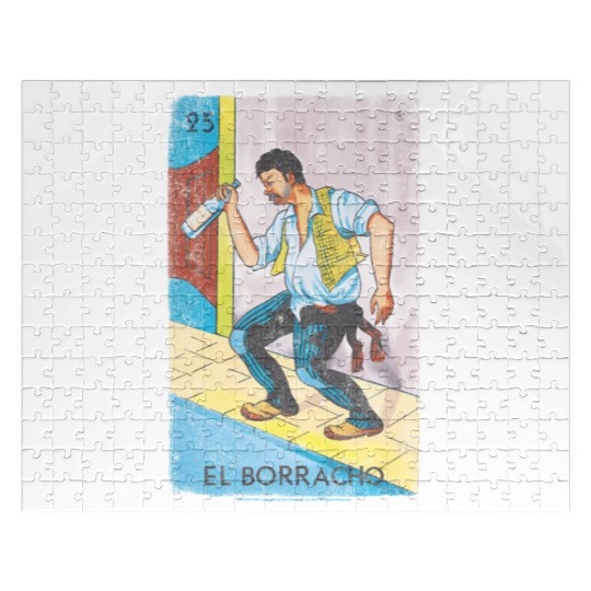 Loteria El Borracho Colorful Tarot Card Jigsaw Puzzles