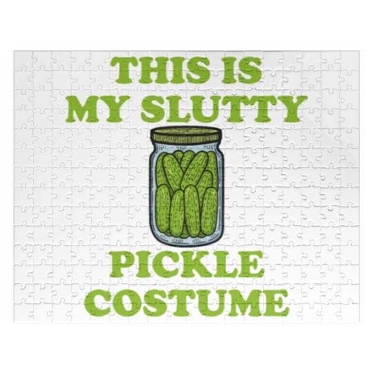 This Is My Slutty Pickle Costume Jigsaw Puzzles