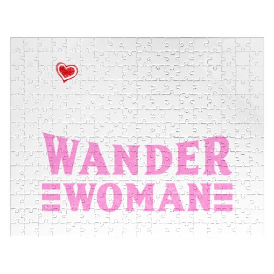 Wanderwoman Mountaineering Hiking Women Jigsaw Puzzles