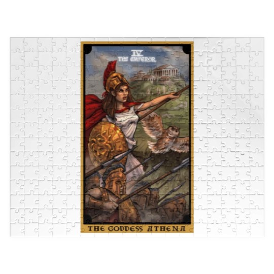 The Goddess Athena The Emperor Tarot Card Greek Jigsaw Puzzles