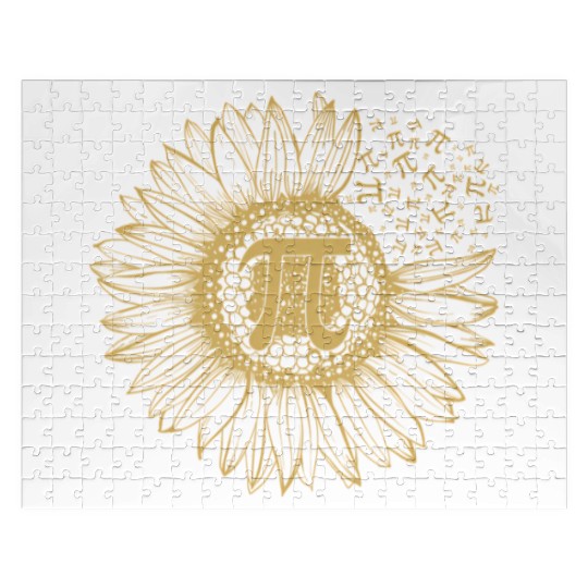 Happy Pi Day Sunflower With Pi Jigsaw Puzzles