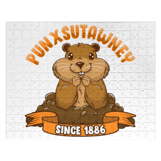 Groundhog Day Phil Ground Hog Punxsutawney Jigsaw Puzzles