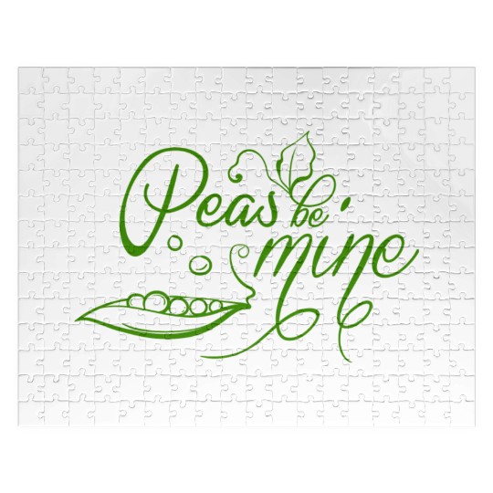 Cute Love Engagement And Wedding Quotes With Peas Jigsaw Puzzles