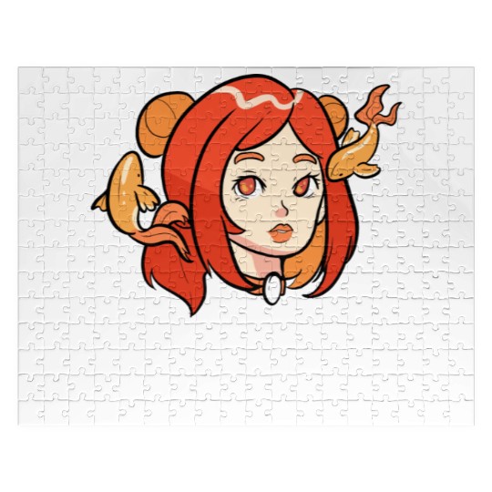 Pisces Horoscope Astrology Tarot Card Star Sign Jigsaw Puzzles