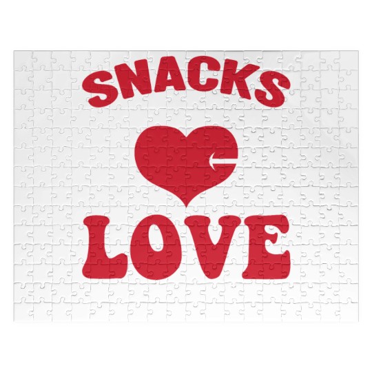 Snacks are my Love Language Funny Snack Lovers Jigsaw Puzzles