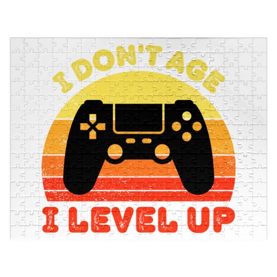 I Don t Age I Level Up Jigsaw Puzzles