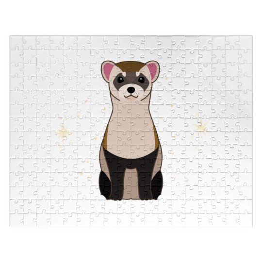 World s Okayest Ferret Mom Jigsaw Puzzles