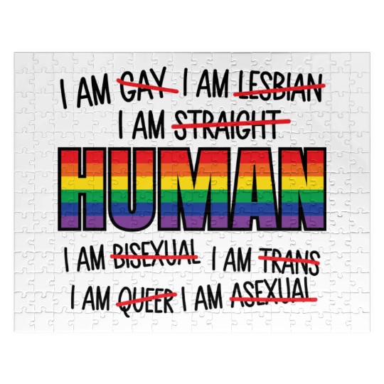 Human LGBT Gay Pride Jigsaw Puzzles