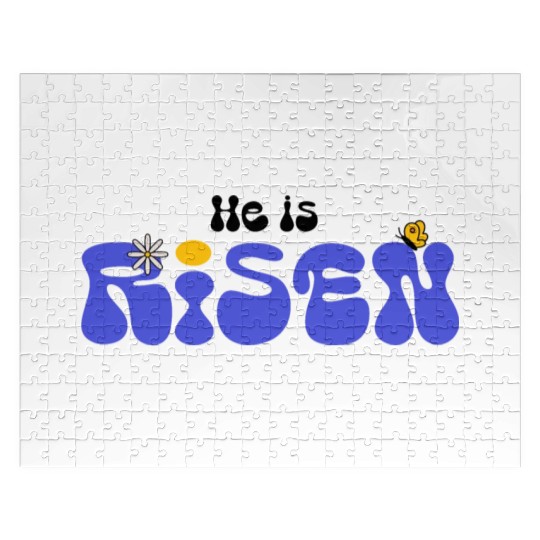 He Is Risen Groovy Christian Easter Jigsaw Puzzles