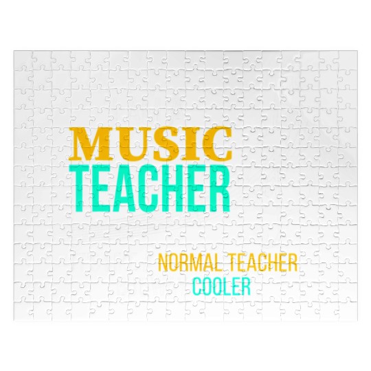 Funny Music Teacher Music Teacher Cool Teacher Jigsaw Puzzles