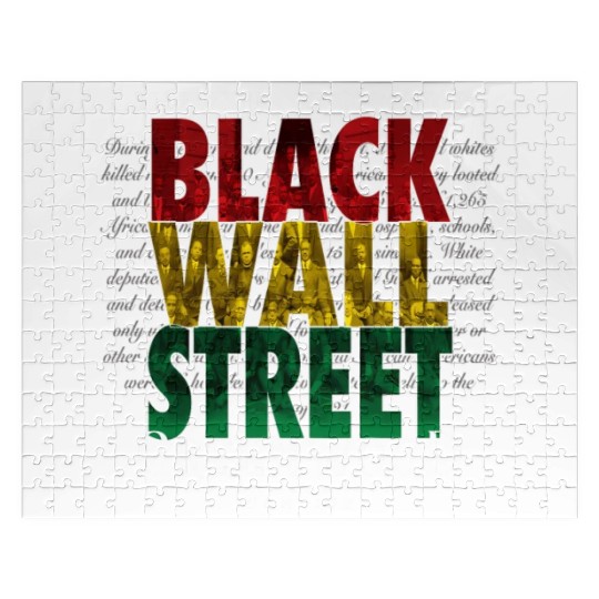 Never Forget Black Wall Street Greenwood Tulsa Jigsaw Puzzles