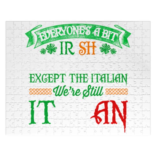 We'Re Still Italian On St Patrick'S Day Irish Jigsaw Puzzles