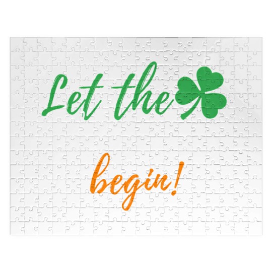 Let The Shenanigans Begin - Irish St Patric Day Jigsaw Puzzles