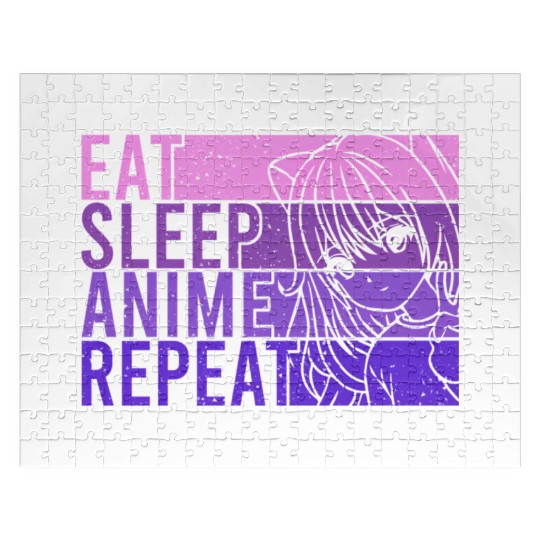 Anime Jigsaw Puzzles Eat Sleep Anime Repeat Anime