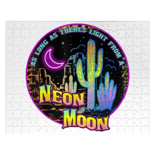 As Long As Theres Light From A Neon Moon Country Jigsaw Puzzles