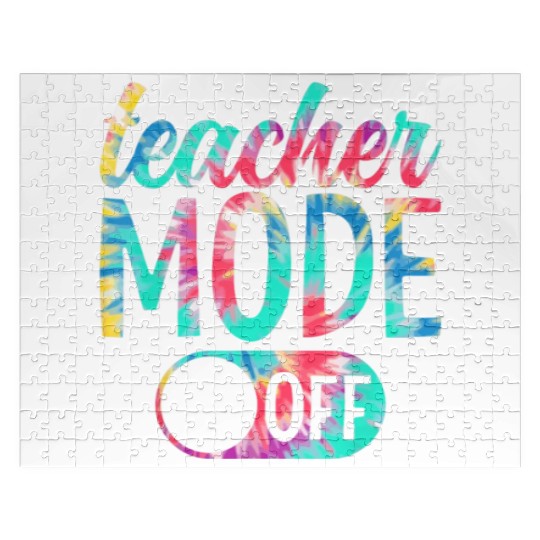 Last Day of School teacher mode off Teacher Jigsaw Puzzles