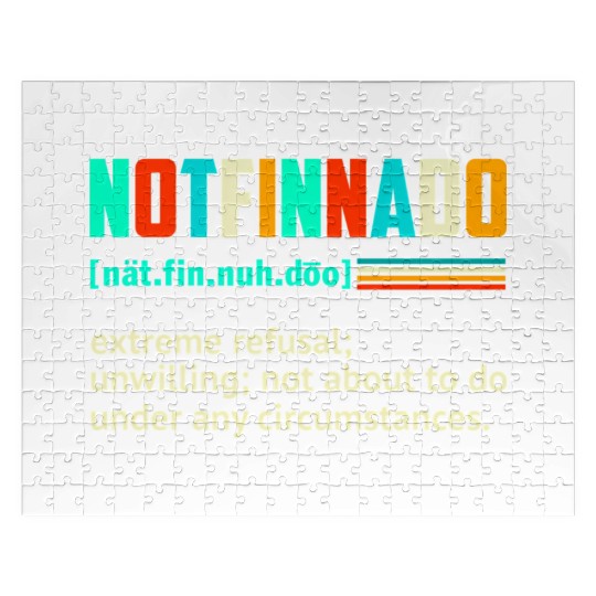 Retro Vintage Notfinnado Definition Jigsaw Puzzles