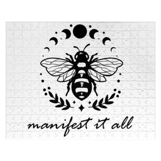 Manifest It All Moon Phase Manifestation ritual Jigsaw Puzzles