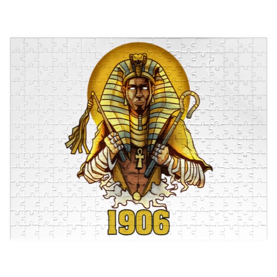 1906 Sphinx Alpha Ace Fraternity Pharoah Jigsaw Puzzles