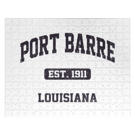 Port Barre Louisiana La State Athletic Style Jigsaw Puzzles