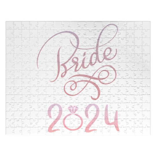 Bride To Be 2024 Fiancã© Engagement Announcement Jigsaw Puzzles