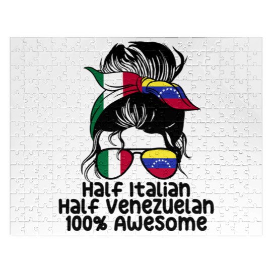 Half Italian Half Venezuelan Italy Venezuela Mix Jigsaw Puzzles