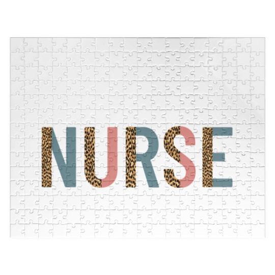 Critical Care Nurse Nursing Icu Rn Leopard Jigsaw Puzzles