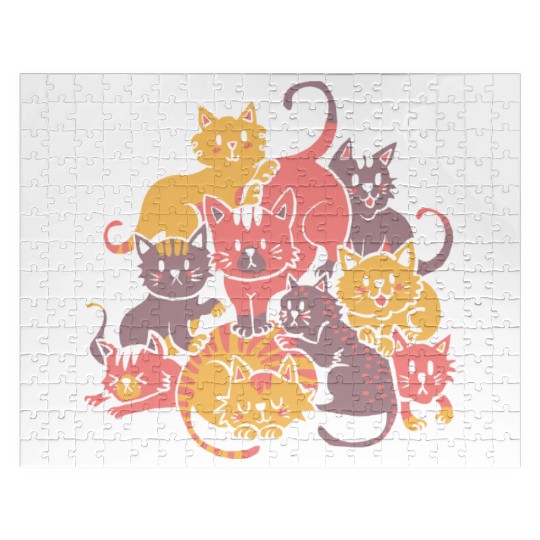 Cats Pile Mountain Of Cute Kittens Jigsaw Puzzles