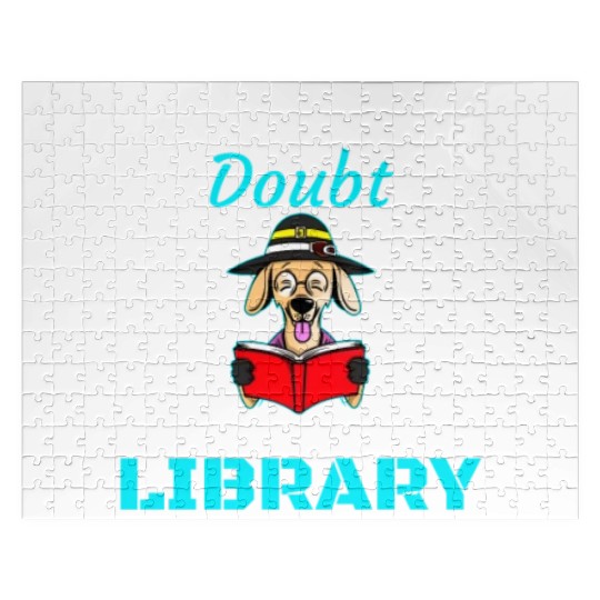 When in doubt got to the library, bookworm dog lov Jigsaw Puzzles