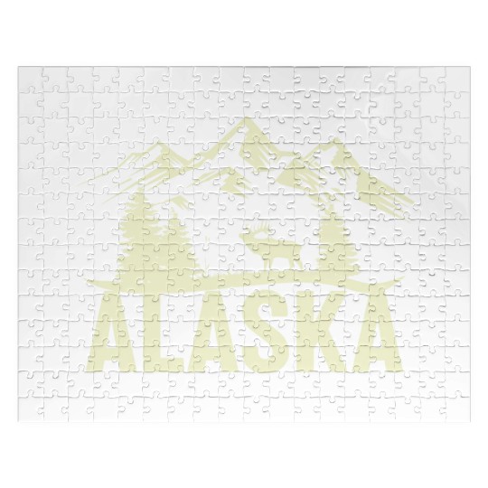 Moose Lover Juneau Mountains Wildlife Alaska Jigsaw Puzzles