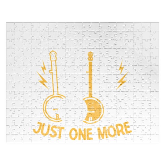 Bluegrass Musician How Many Just One More Banjo Jigsaw Puzzles