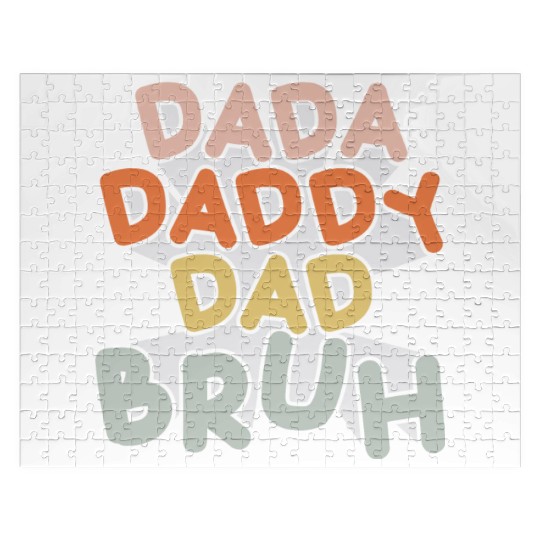 Dada Daddy Dad Bruh Funny Dad Jigsaw Puzzles