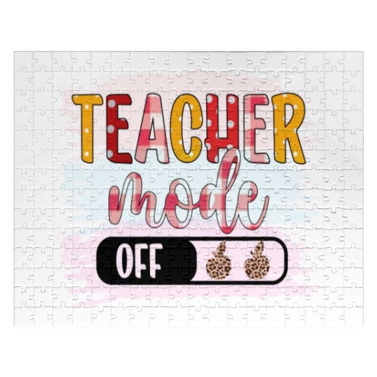 Last Day of School Teacher Mode Off Teacher Jigsaw Puzzles