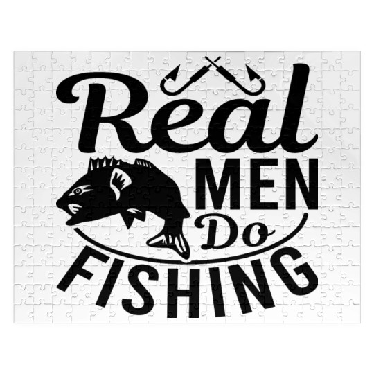 Real Men Do Fishing Jigsaw Puzzles