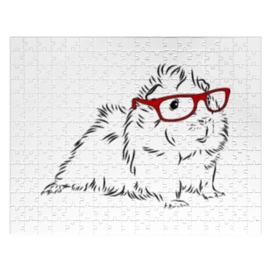 Long Haired Guinea Pig Jigsaw Puzzles