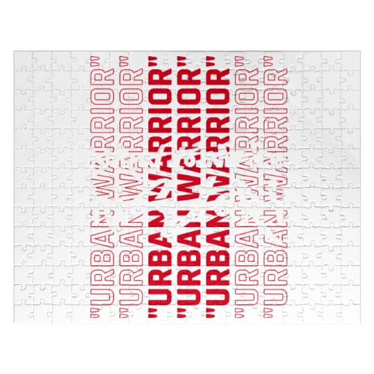 Born to make history urban warrior inspire quote Jigsaw Puzzles