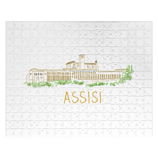 Assisi City Italy Souvenir For Jigsaw Puzzles