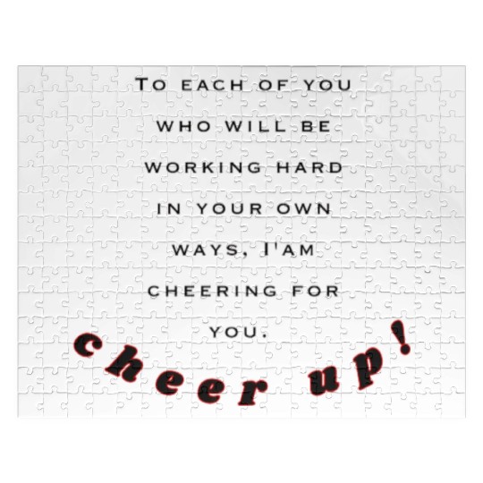 CHEER UP KDRAMA QUOTE Jigsaw Puzzles