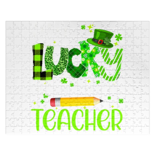 One Lucky Physical Education Teacher Pencil St Jigsaw Puzzles